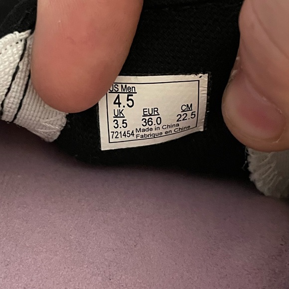 Vans x THRASHER Flames Slip-On Skate Shoes Black Red Men US 4.5 missing Insole - Picture 3 of 6